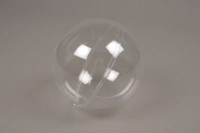 A114OZ  Bo�te de 12 boules plastiques ouvrables transparentes D14cm