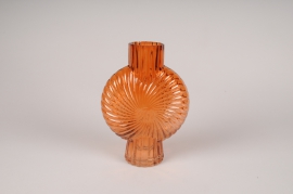 A115K9 Orange glass vase D17cm H25cm