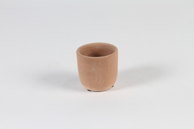 A116OZ Cache-pot en b�ton terracotta D7cm H7cm