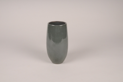 A116XD Grey green ceramic vase D10.5cm H20cm