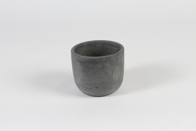 A117OZ Dark grey concrete planter D11cm H9cm