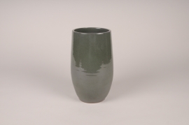 A117XD Grey green ceramic vase D13cm H24cm