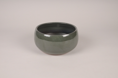 A118XD Coupe en c�ramique gris vert D22cm H11cm