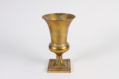 A123NM Vase M�dicis en m�tal or antique D16cm H28cm