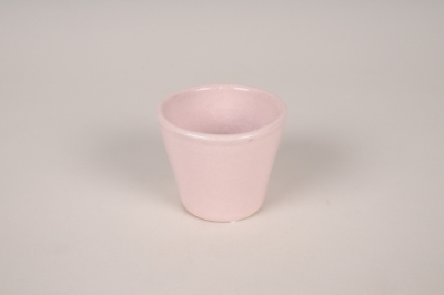 A123XD Cache-pot en c�ramique rose D8cm H7cm