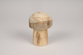 a131wg Wooden mushroom D9cm H13.5cm