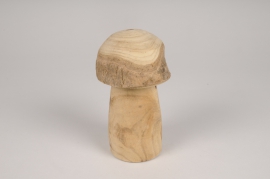 a132wg Wooden mushroom D9cm H16.5cm