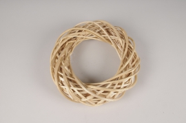 A133MZ Couronne en osier clair D30cm