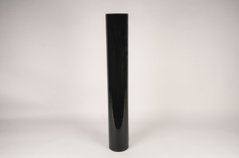 A138PQ Black cylinder glass vase D15cm H100cm