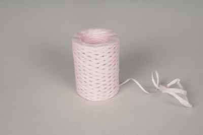 A139RB Roll of pink paper raffia 200m