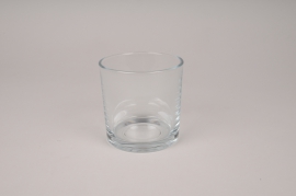 A142I0 Vase en verre cylindre D10cm H10cm