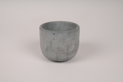 A145TN Grey concrete planter D10.5cm H8.5cm