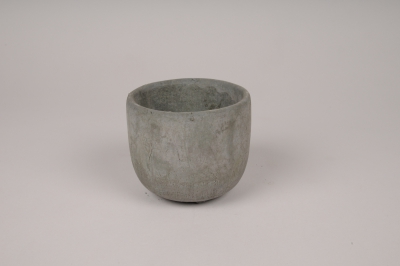 A146TN Grey concrete planter D10.5cm H8.5cm