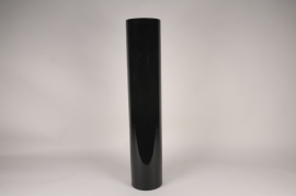 A150PQ Vase en verre cylindre noir D20cm H100cm