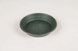 A154H7 Green plastic saucer D12cm
