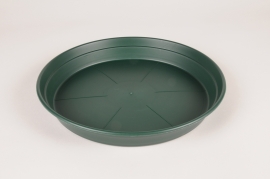A158H7 Green plastic saucer D22cm