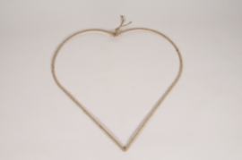 a158wg Natural rope heart D58cm