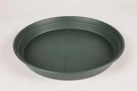 A160H7 Green plastic saucer D27cm