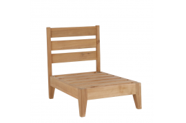 A164DQ Natural acacia wood chair 60x83cm H75cm