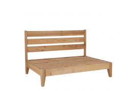 A165DQ Natural acacia wood bench 120x84cm H75cm