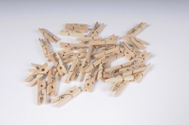 A165QF Bag of 100 natural message clips 25mm