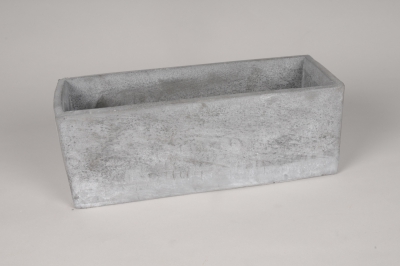 A165TN Grey concrete planter 30x11cm H11cm