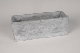 A165TN Jardinière en béton gris 30x11cm H11cm