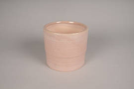 A169L1 Cache-pot en céramique rose D13.5cm H13cm