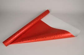A172RB Rouleau de papier rouge motif coeur 70cmx25m