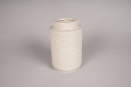A183L1 Beige ceramic vase D13cm H20.5cm