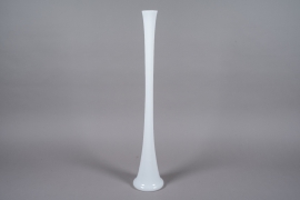 A191I0 White vase glass church H100cm