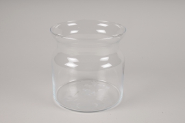 A193NH Glass jar vase D19cm H19cm