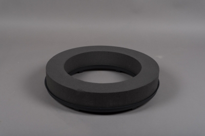 A198QV Couronne en mousse florale noire D50cm