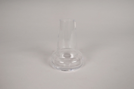 A200W3 Vase soliflore en verre avec col D8cm H12cm