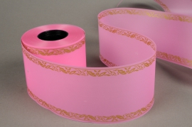 A207ZR Pink bereavement ribbon 75mm x 50m