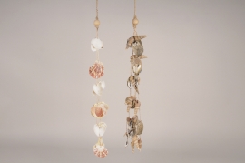 a212wg Assorted shells garland L56cm