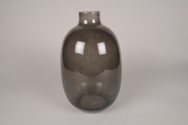 A216R4 Black glass vase D22cm H35cm