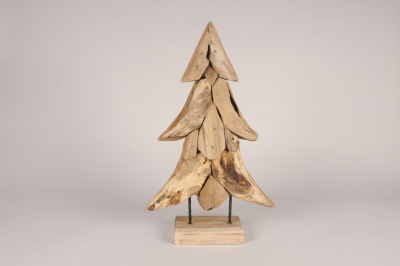 a216wg Sapin en teck H49cm
