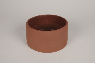 A217QS Coupe en terre cuite brique D18cm H9.5cm