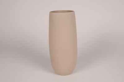 A224QS Light brown terracotta vase D12cm H28cm