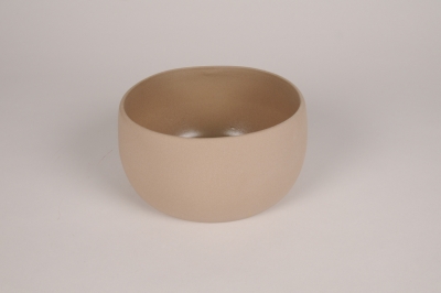 A225QS Light brown terracotta bowl D18cm H9.5cm