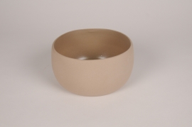 A225QS Light brown terracotta bowl D18cm H9.5cm