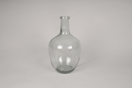 A225R4 Vase bouteille en verre D17.5cm H30cm