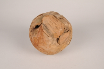 a225wg Boule d�corative en teck D17cm