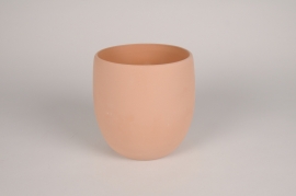 A229QS Cache-pot en terre cuite rose D18cm H18cm
