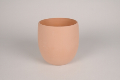 A229QS Pink terracotta planter D18cm H18cm