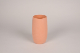 A230QS Pink terracotta vase D11cm H18.5cm
