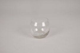 A231NH Vase en verre boule D7.5cm H6.5cm