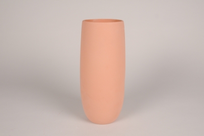 A231QS Pink terracotta vase D12cm H28.5cm