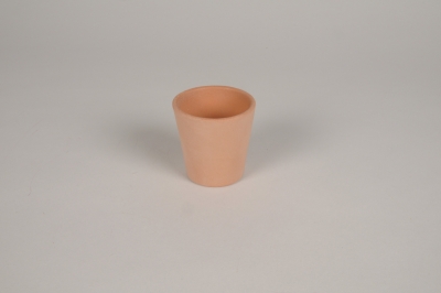 A236QS Cache-pot en terre cuite rose D7cm H7cm
